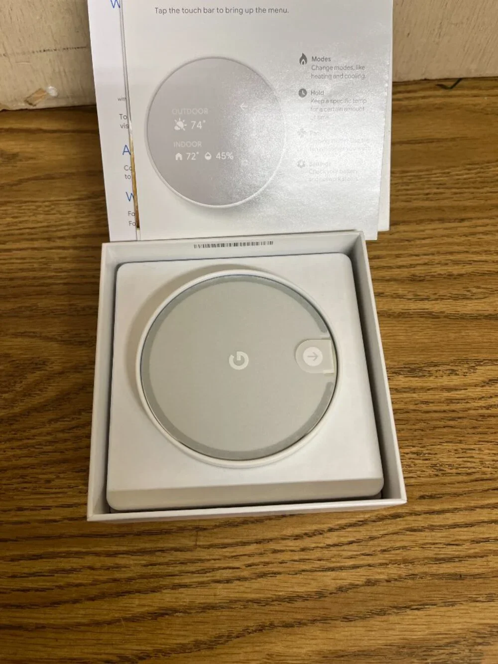 Snow (White) Google Nest Smart Learning Thermostat NEW IN OPEN BOX Wifi HVAC